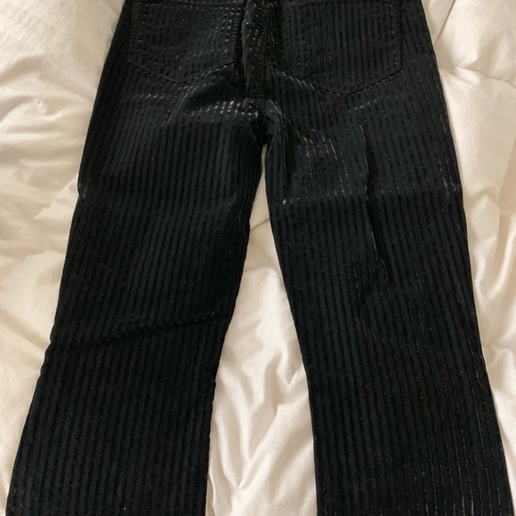 Paige Black Velvet Pants - Picture 4 of 5